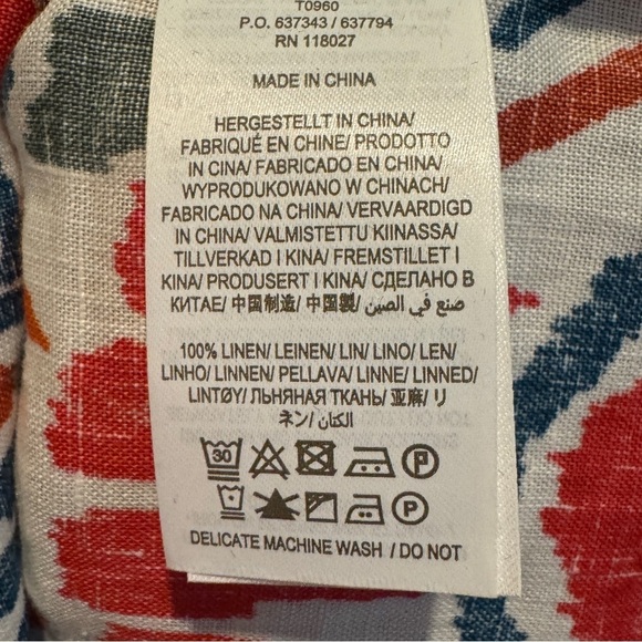 NWT Women’s Boden V Neck Linen Top Size 10 - Picture 6 of 6